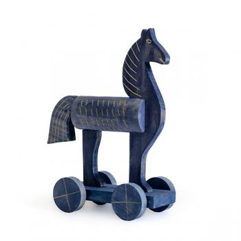 Jožka Baruch: Toy Horse blue